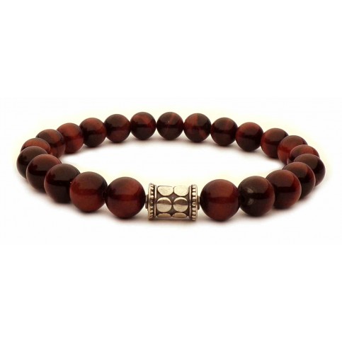 bracelet perles oeil de taureau