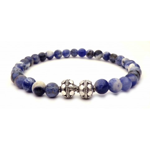 bracelet perles sodalite mala