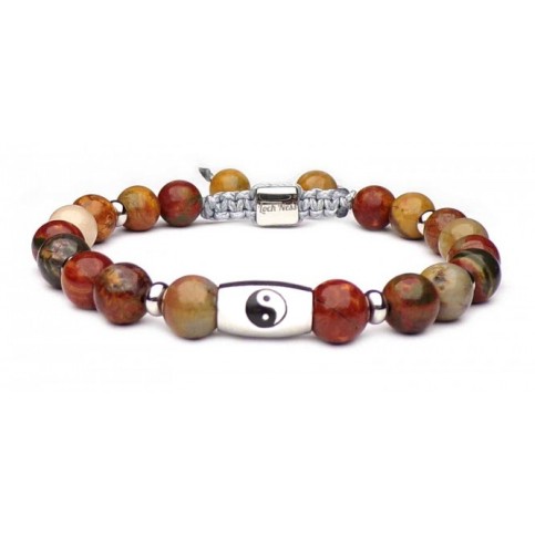 Le bracelet symbole yin yang jaspe