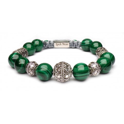 bracelet shamballa malachite pierres naturelles