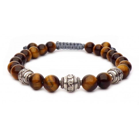 bracelet shamballa oeil de tigre